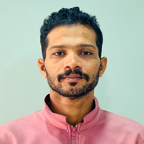 Sajil, a student at Calicut Trading Institute